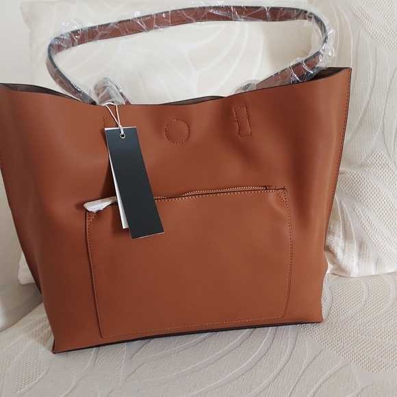 TAN REVERSIBLE TOTE BAG - Picture 3 of 8
